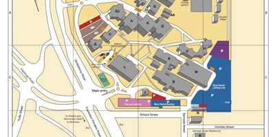 Монаш карту кампуса універсітэта