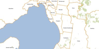 Карта саветаў Мэльбурн