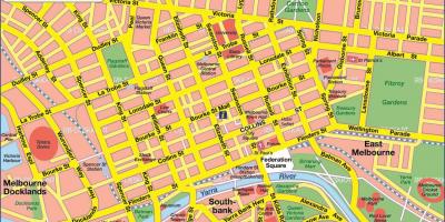 Карта КБР Мельбурна